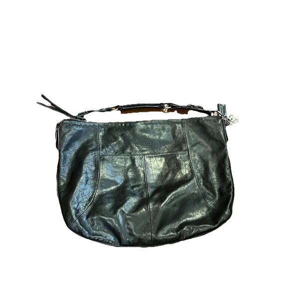 Vintage Coach Soho Hobo Leather Shoulder Bag Black G0882‑12635 Y2K Leather - Picture 1 of 14
